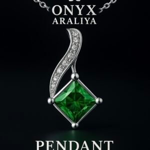 Green Zircon Pendant – Silver 995 | ONYX ARALIYA