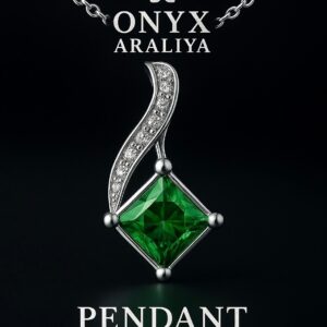 Green Zircon Pendant – Silver 925 | ONYX ARALIYA