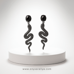 Black Serpent Earrings