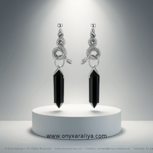 Serpent Crystal Drop Earrings