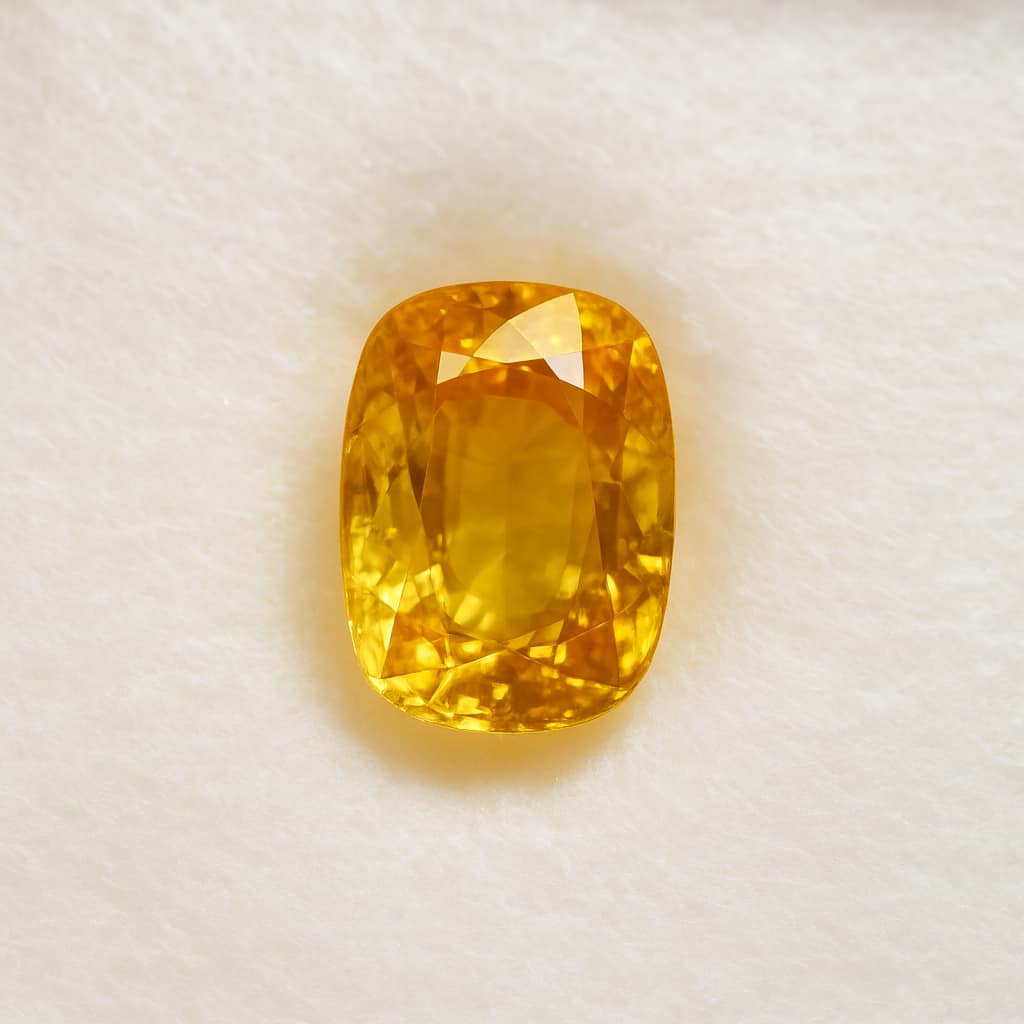 Yellow Sapphire – 2.98 ct Cushion Cut • Natural • Sri Lanka - Image 2