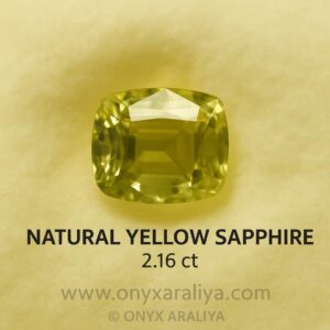 ✨ Natural Yellow Sapphire – 2.16 ct (Unheated)