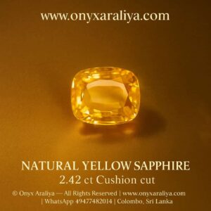 Natural Yellow Sapphire – 2.42 ct
