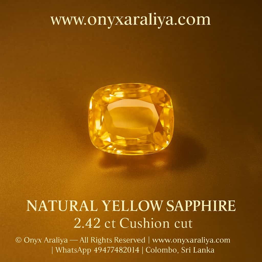 Natural Yellow Sapphire – 2.42 ct