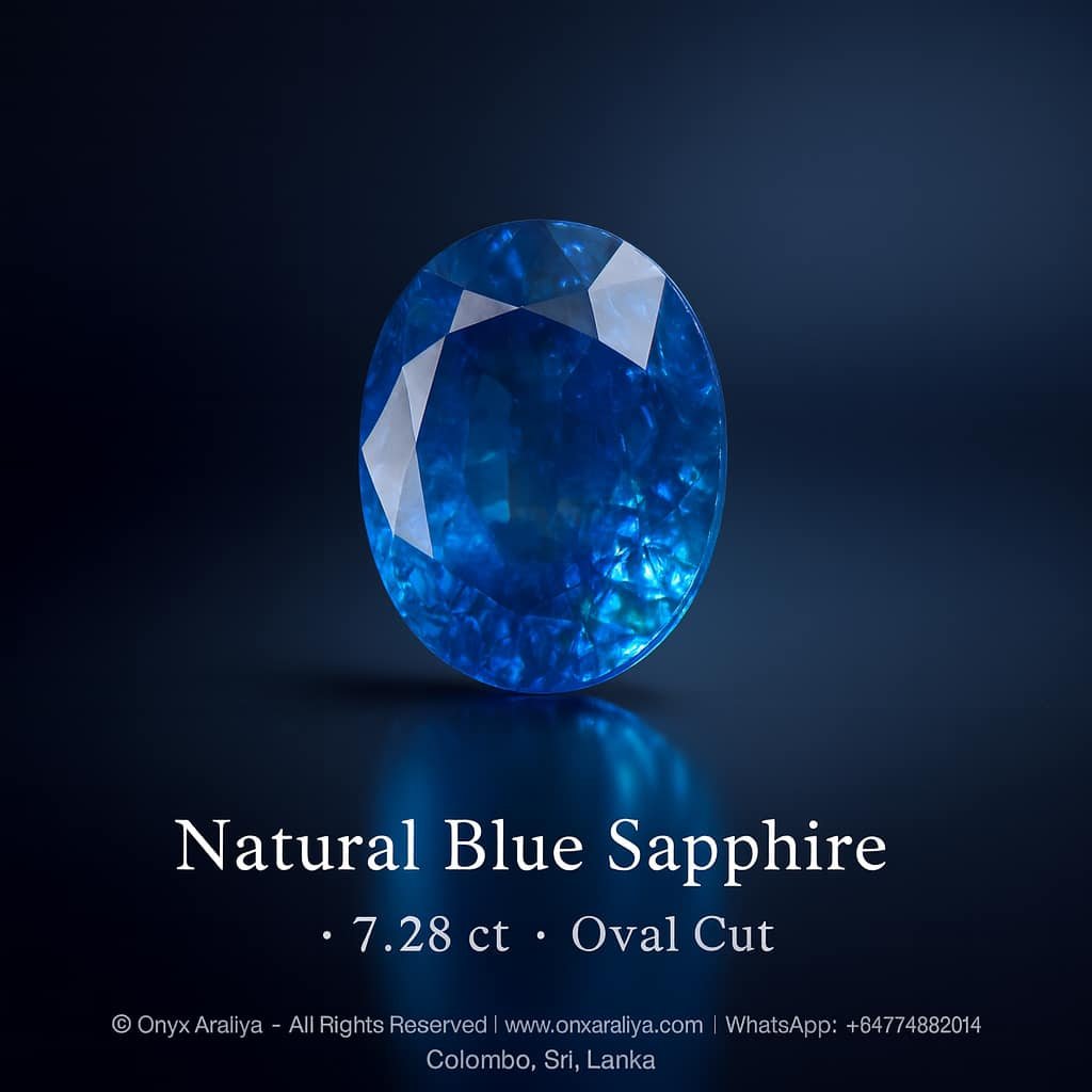 Natural Blue Sapphire – 7.28 ct