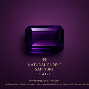 ✨ Natural Purple Sapphire – 1.43 ct
