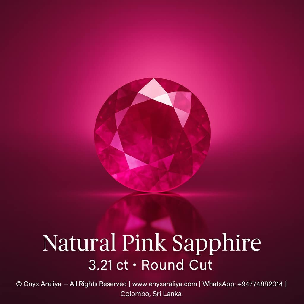 Natural Pink Sapphire – 3.21 ct