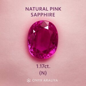 ✨ Natural Pink Sapphire – 1.17 ct
