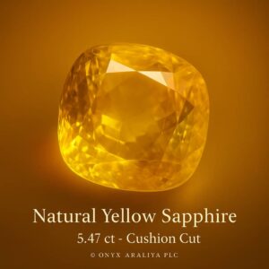 Natural Yellow Sapphire (5.47 ct | Cushion Cut)