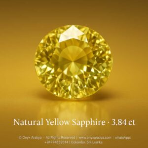 Natural Yellow Sapphire – 3.84 ct (N)