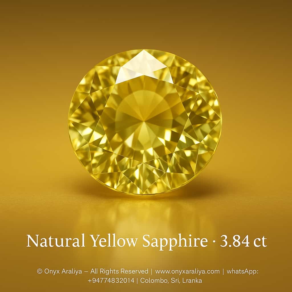 Natural Yellow Sapphire – 3.84 ct (N)