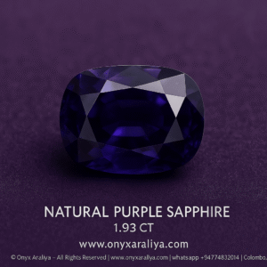 🌑 Natural Purple Sapphire — 1.93ct