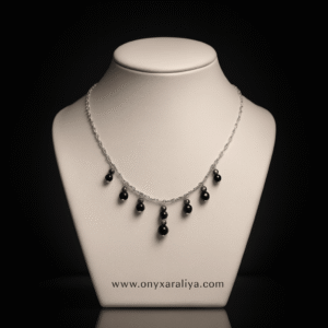 Onyx Araliya – Ebony Whisper Necklace