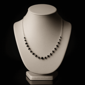 Onyx Araliya – Noir Grace Necklace
