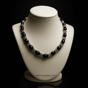 Onyx Araliya – Regal Noir Necklace