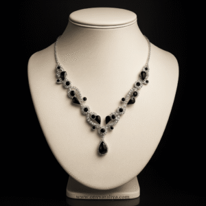 Onyx Araliya – Eternal Grace Necklace
