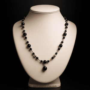 Onyx Araliya – Noir Harmony Necklace