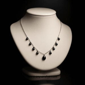 Onyx Araliya – Midnight Whisper Necklace