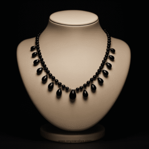 Onyx Araliya – Obsidian Grace Necklace