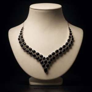 Onyx Araliya – Midnight Empress Necklace