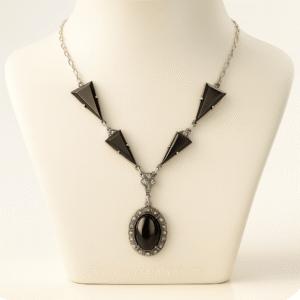 Onyx Araliya – The Obsidian Dynasty Necklace