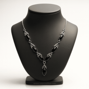 Onyx Araliya – The Midnight Vine Necklace