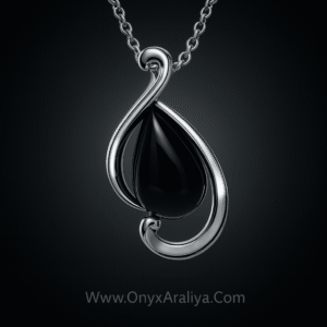 Onyx Araliya – The Midnight Flow Pendant