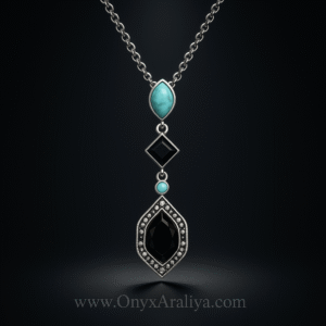 Onyx Araliya – The Celestial Trinity Pendant