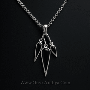 Onyx Araliya – The Midnight Cascade Pendant