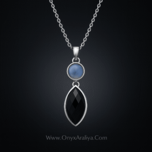 Onyx Araliya – The Celestial Duality Pendant