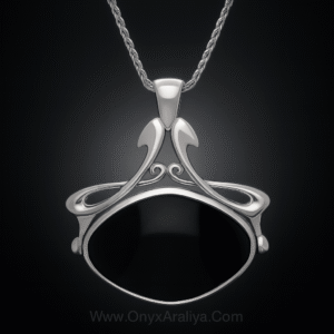 Onyx Araliya – The Serene Noir Flow Pendant