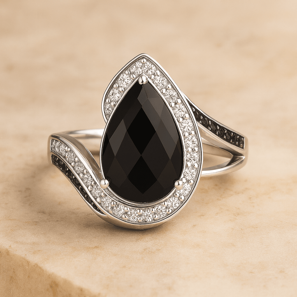 pear-cut black onyx - Image 2