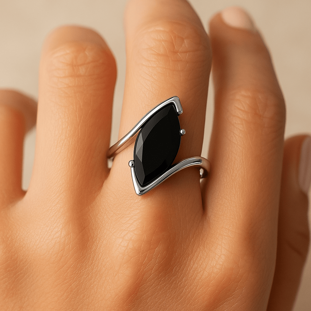 marquise-cut black onyx - Image 3