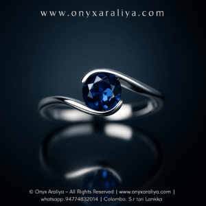 💙 Elegant Swirl Sapphire Ring